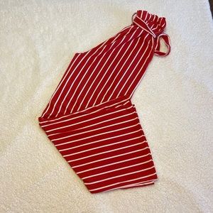 Red and White Stripe Pants